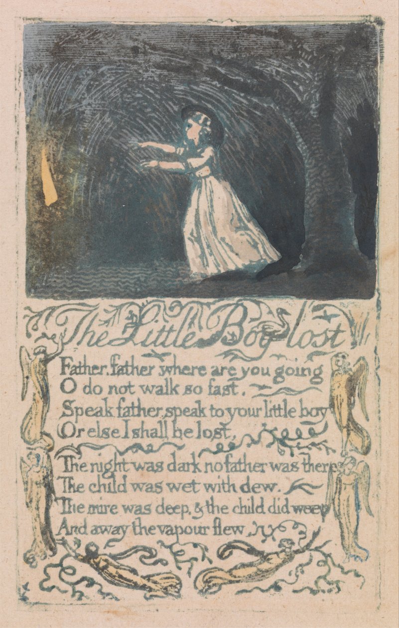 Canções da Inocência e da Experiência, Placa 16, O Garotinho Perdido (Bentley 13) de William Blake