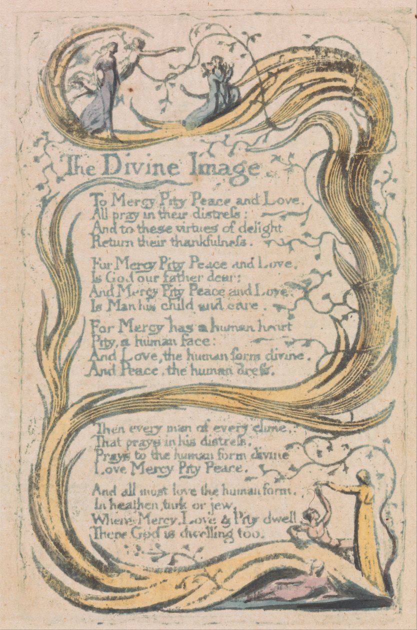 Canções da Inocência e da Experiência, Placa 24, A Imagem Divina (Bentley 18) de William Blake