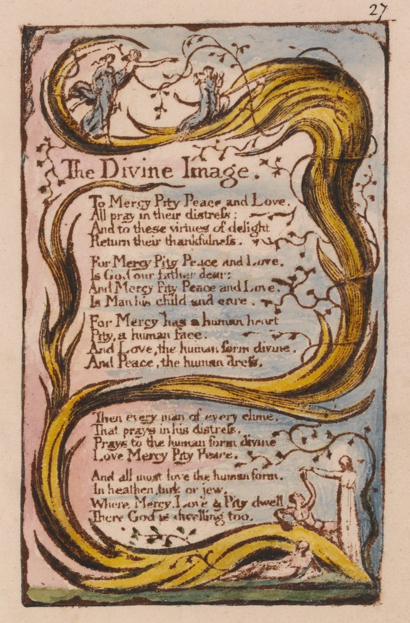 Canções da Inocência e da Experiência, Placa 27, A Imagem Divina (Bentley 18) de William Blake