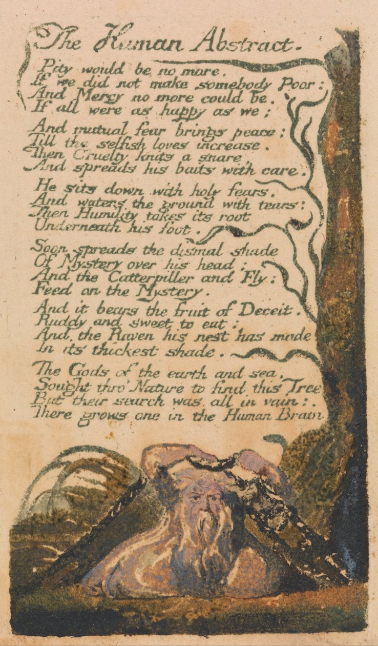 Canções da Inocência e da Experiência, Placa 46, O Resumo Humano (Bentley 47) de William Blake