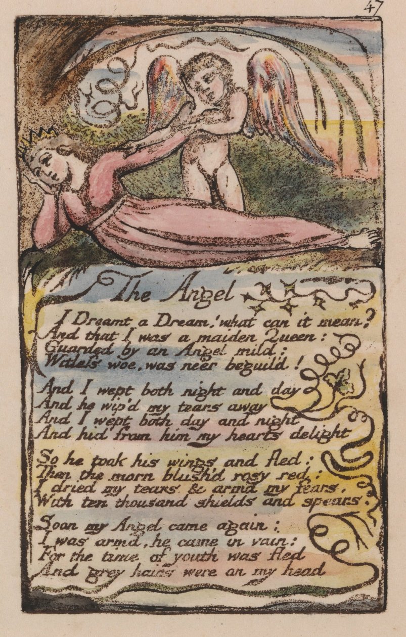 Canções da Inocência e da Experiência, Placa 47, O Anjo (Bentley 41) de William Blake