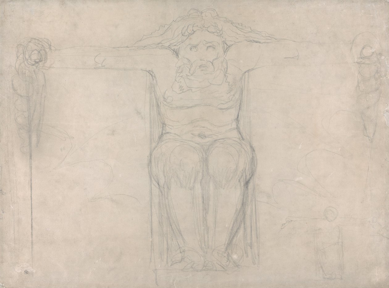Estudo para uma divindade destruidora de William Blake