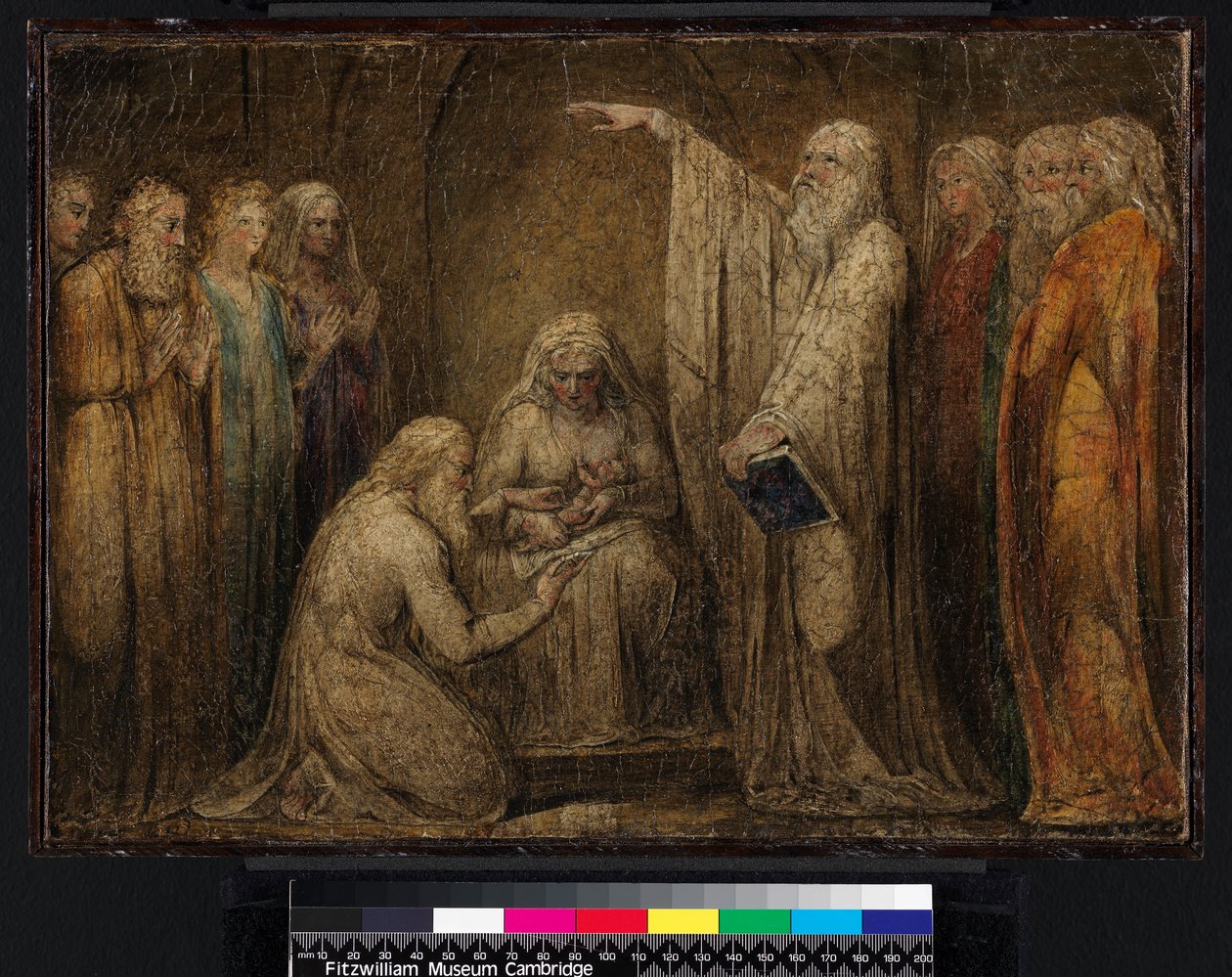 A circuncisão, 1799-1800 (têmpera sobre tela) de William Blake