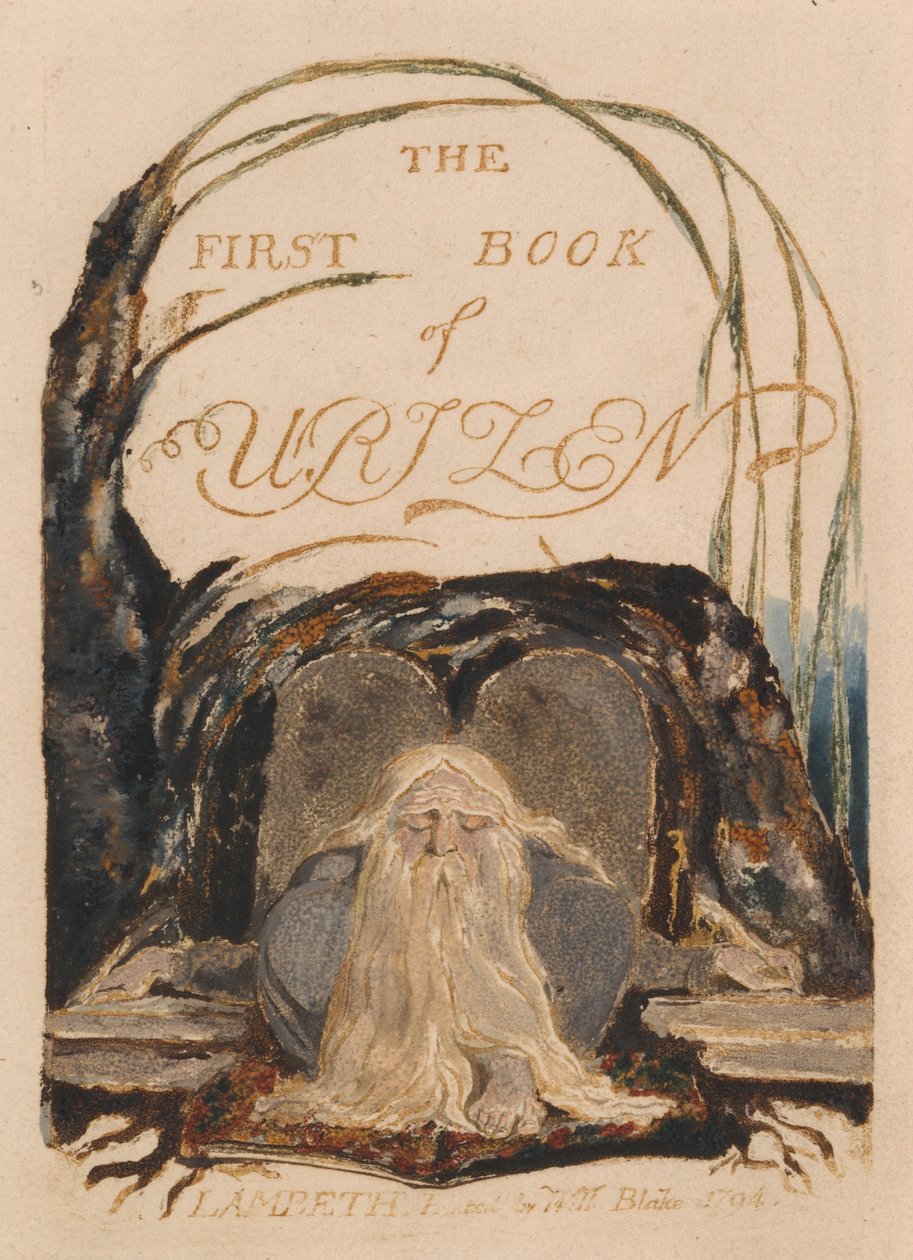 O primeiro livro de Urizen, placa 1, o primeiro livro de Urizen. (Bentley 1) de William Blake