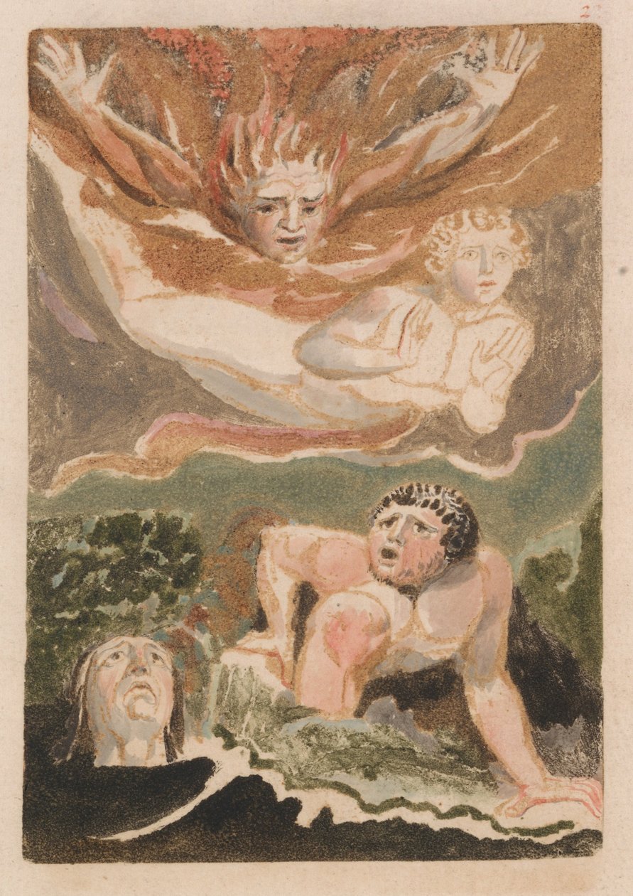 O Primeiro Livro de Urizen, Placa 4 (Bentley 24) de William Blake