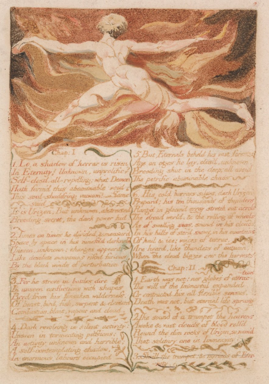 O Primeiro Livro de Urizen, Placa 5, de William Blake