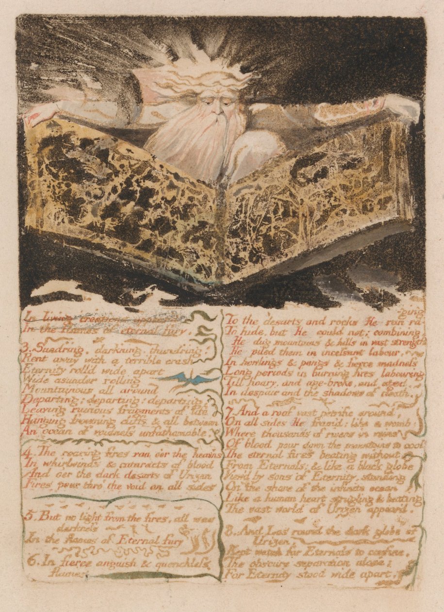O Primeiro Livro de Urizen, Placa 8, de William Blake