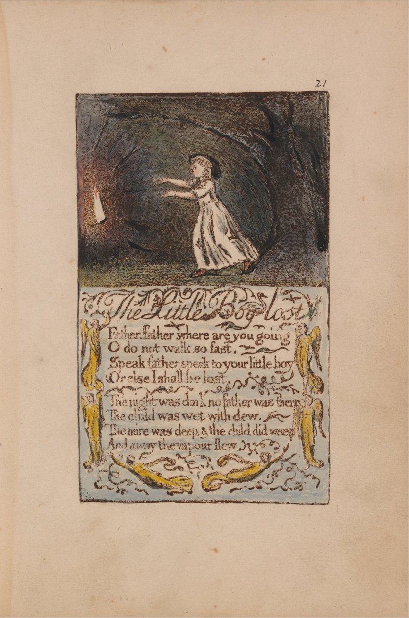 O garotinho perdido de William Blake