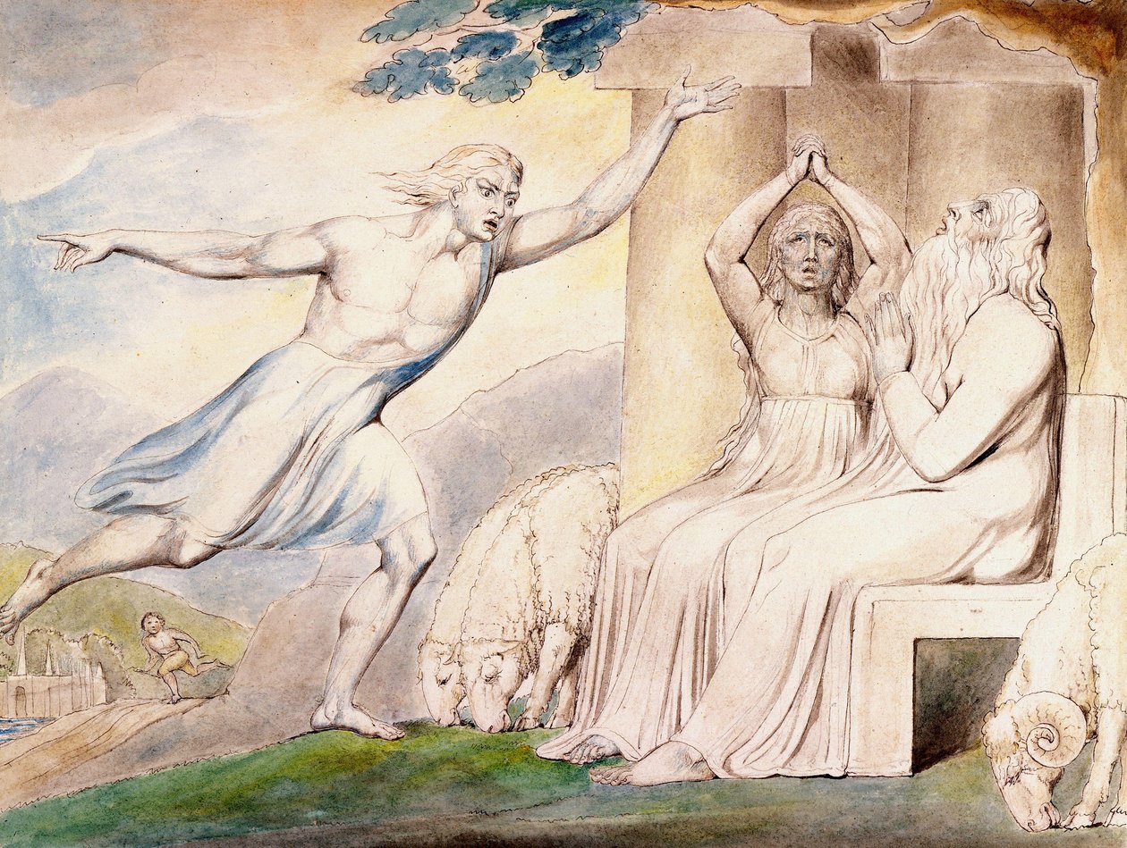 Os mensageiros contam trabalho de seus infortúnios de William Blake