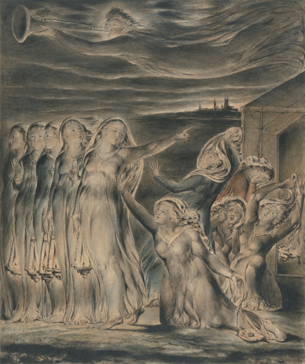 A parábola das virgens sábias e tolas de William Blake
