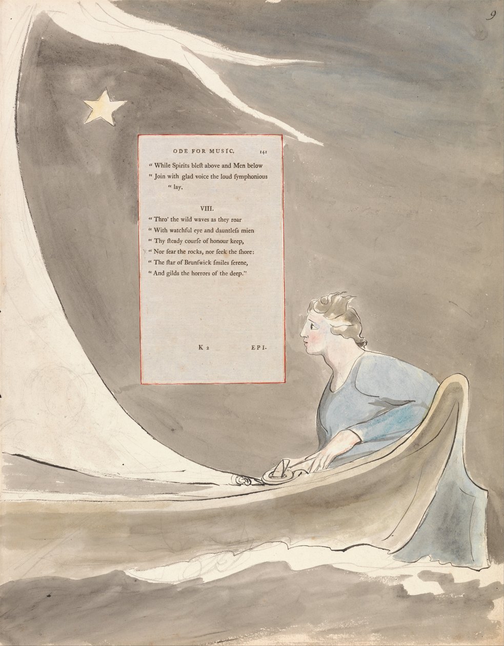 Os Poemas de Thomas Gray, Design 101, Ode for Music. de William Blake