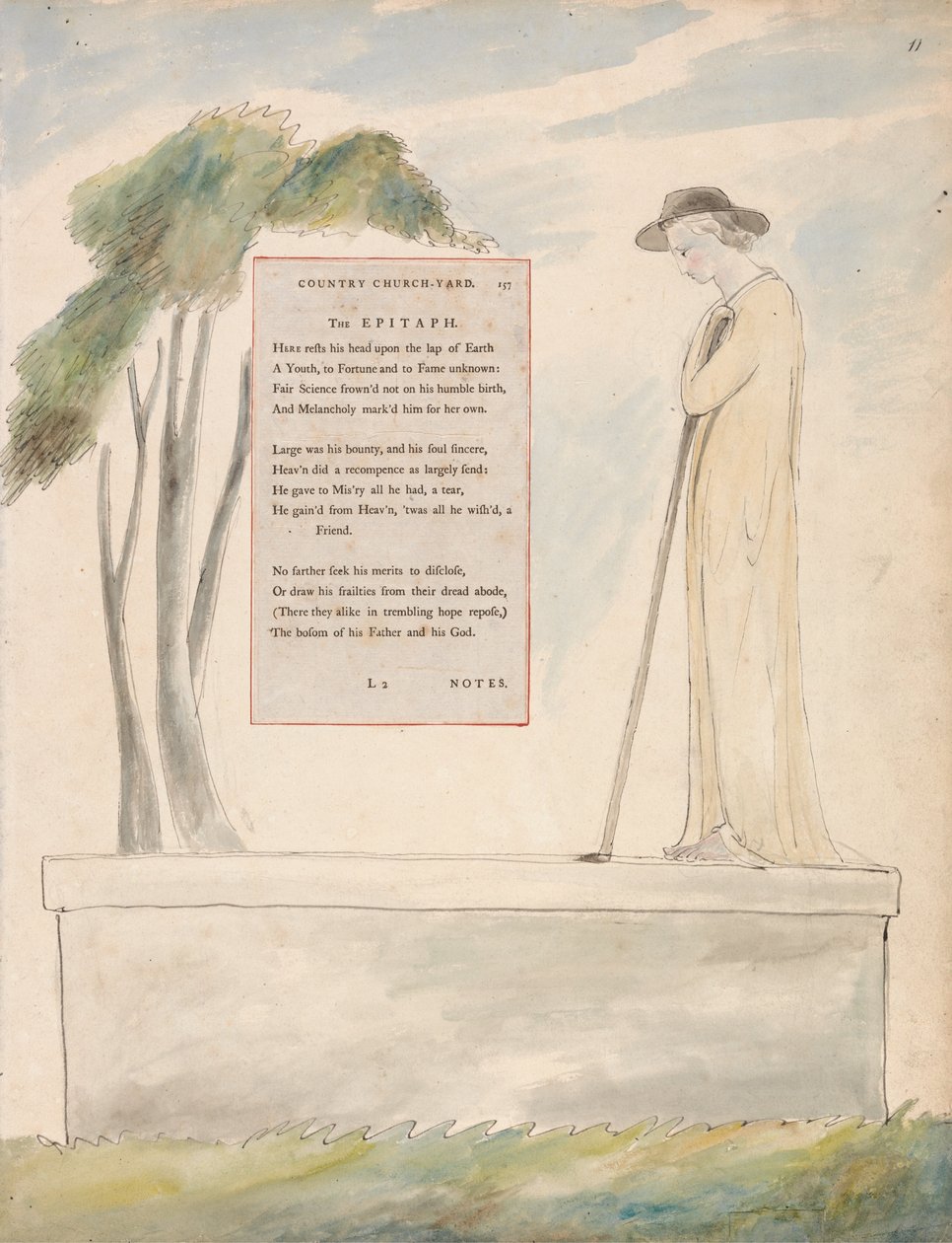 Os Poemas De Thomas Gray, Design 115 de William Blake