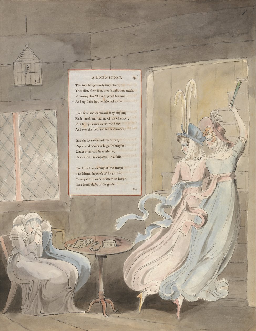 Os Poemas de Thomas Gray, Design 29, Uma Longa História. de William Blake