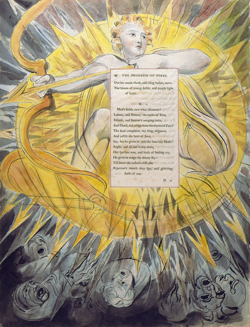 Os poemas de Thomas Gray, Design 46 O progresso da poesia de William Blake