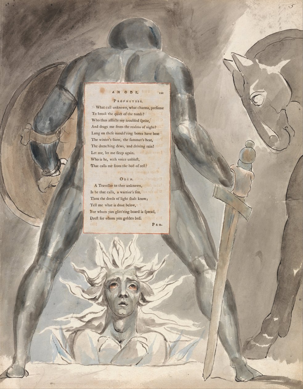 Os poemas de Thomas Gray, Design 81, de William Blake