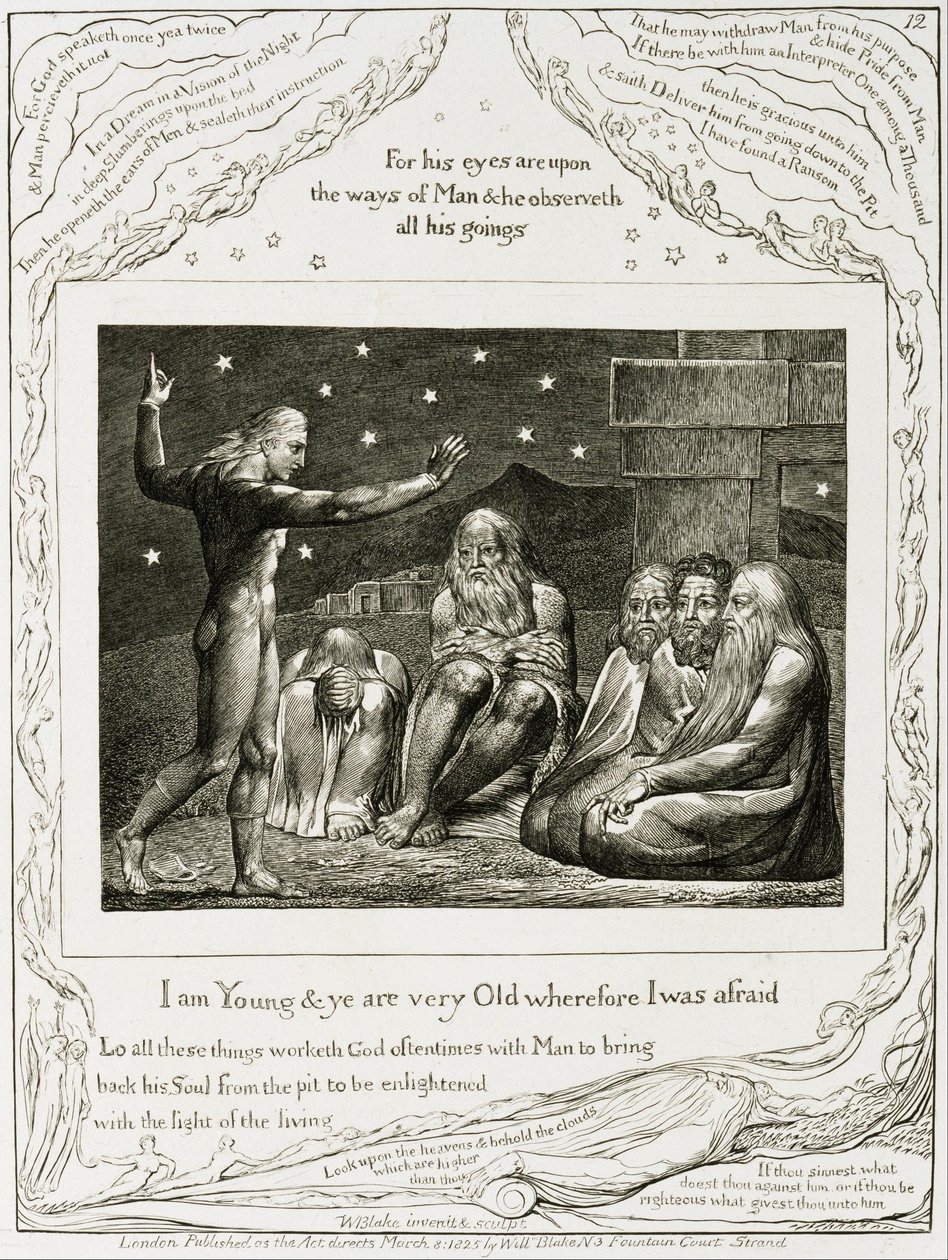 O discurso de Elihu de William Blake