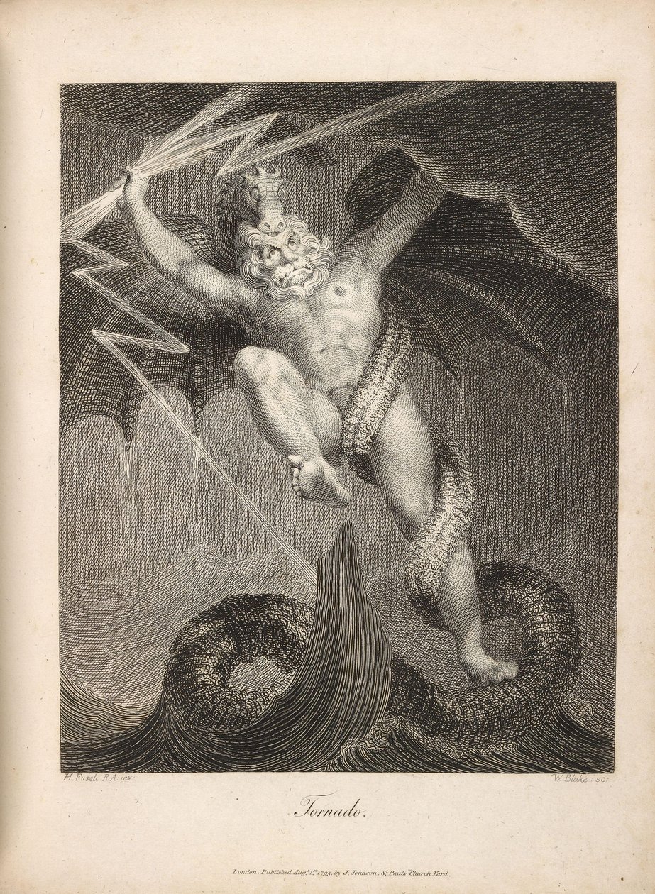 Tornado Fuseli e Blake de William Blake
