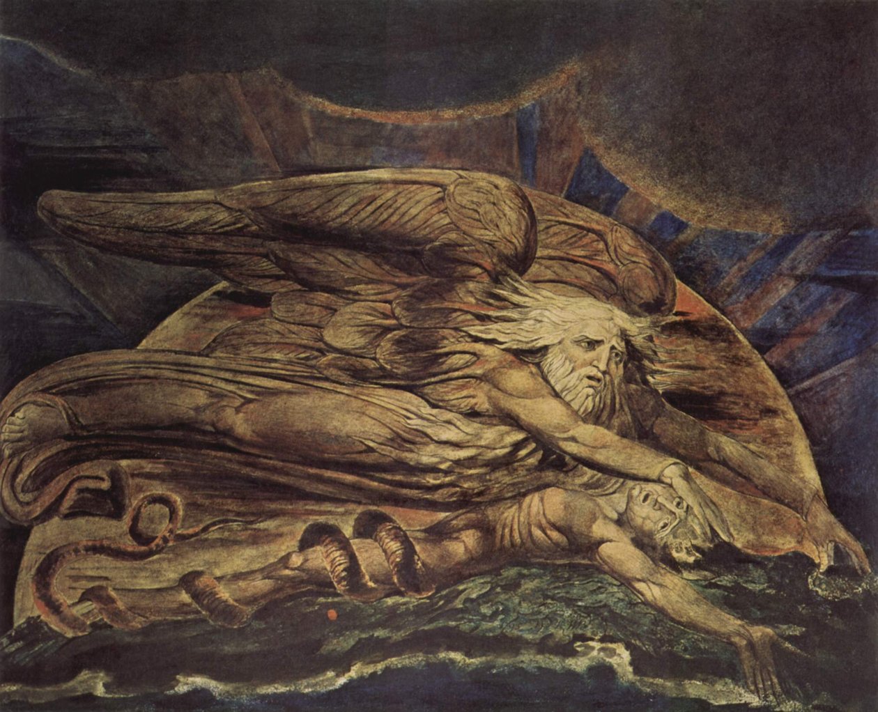 E Elohim criou Adam de William Blake
