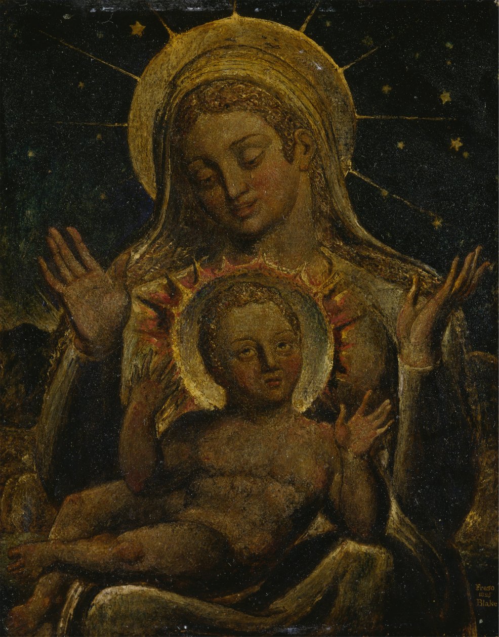 Virgem e o Menino de William Blake