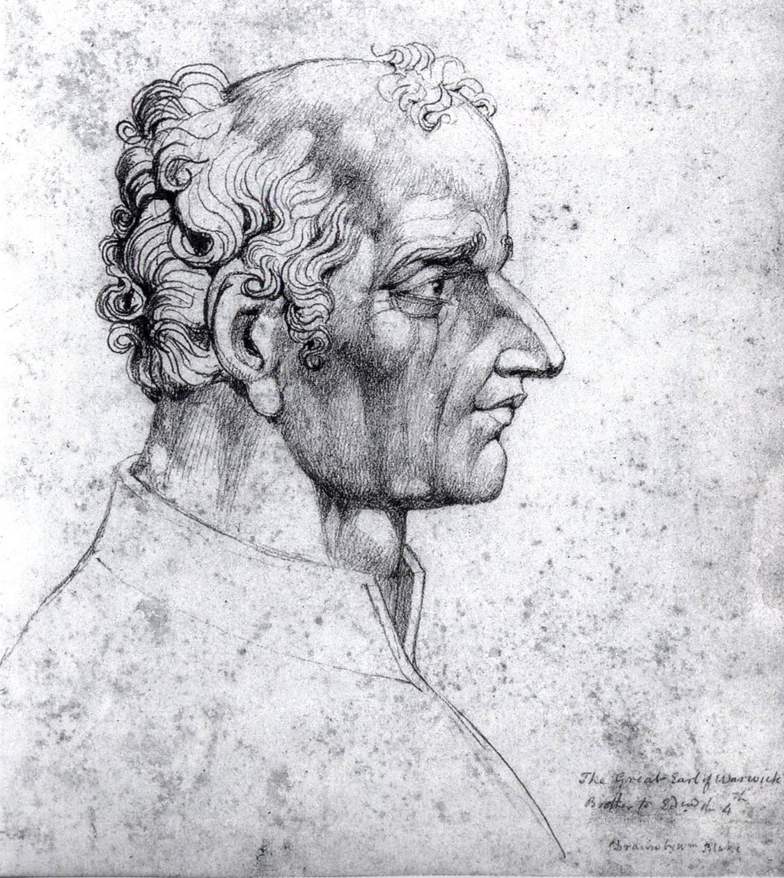 Chefe visionário do Grande Conde de Warwick Richard Neville de William Blake