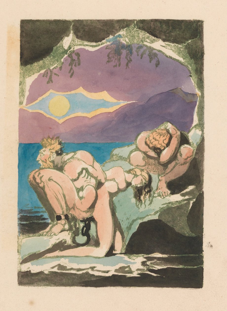 Visões das Filhas de Albion, Placa 1, Frontispício de William Blake
