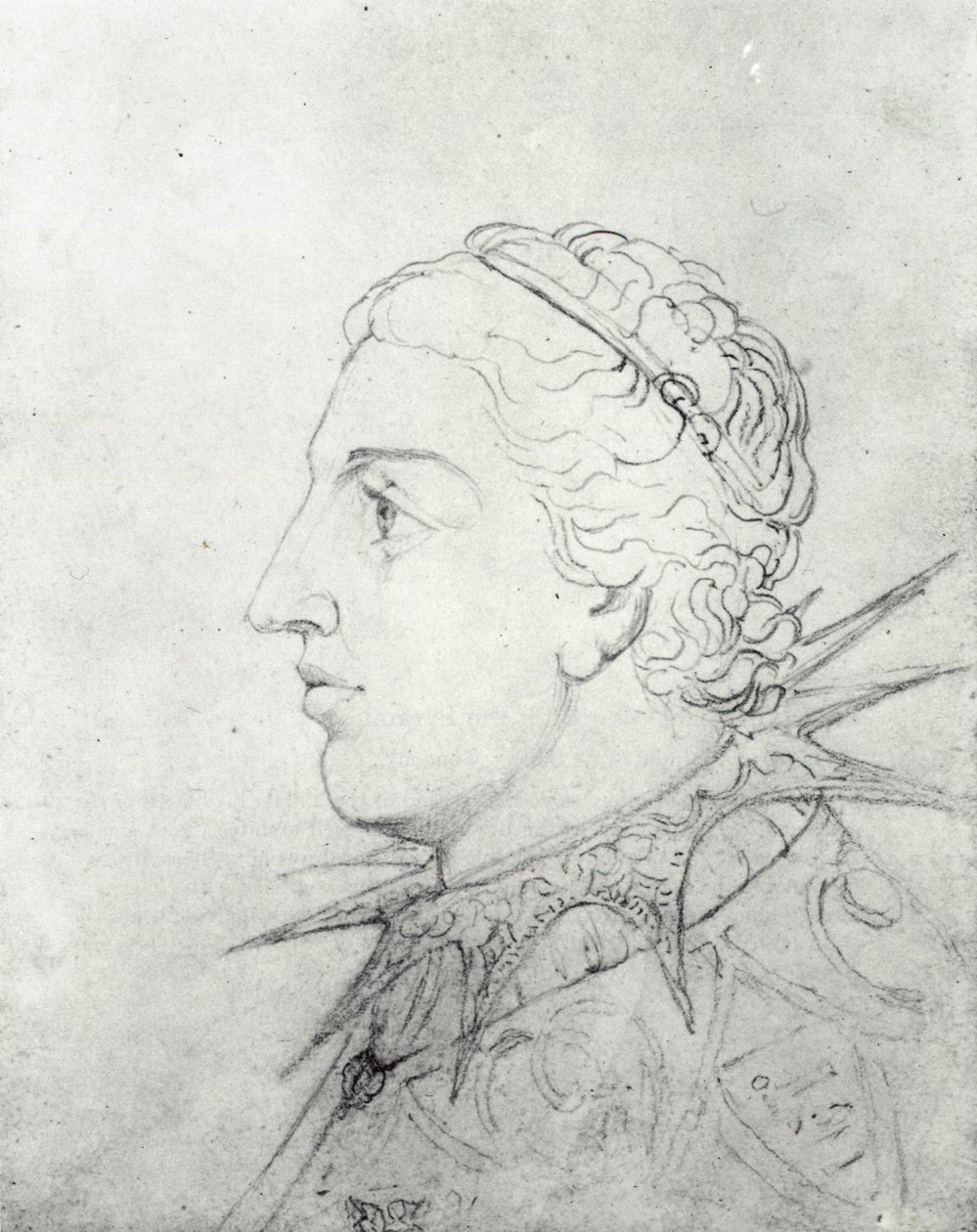 William Blake, chefe visionário de Edward VI com um colar espetado de William Blake