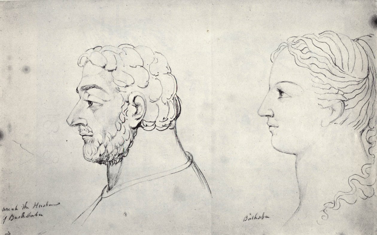 William Blake, chefes visionários de Urias e Bate-Seba de William Blake