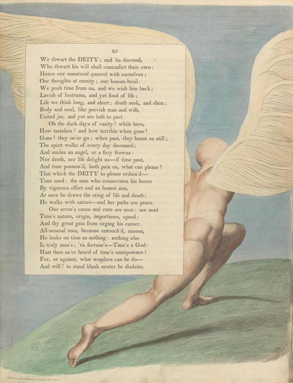 Pensamentos da noite dos jovens, página 25, de William Blake