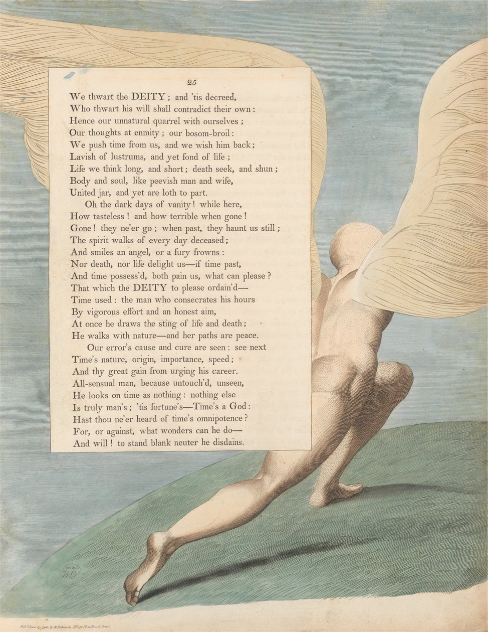 Pensamentos da Noite dos Jovens, Página 25, Contemple-o, Quando Passado por; O que então é visto de William Blake
