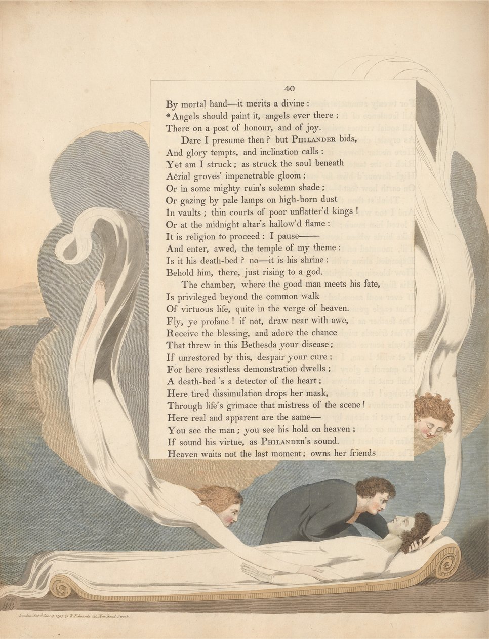 Pensamentos da Noite dos Jovens, Página 40, Anjos Deveriam Pintá-lo, Anjos Sempre Há de William Blake