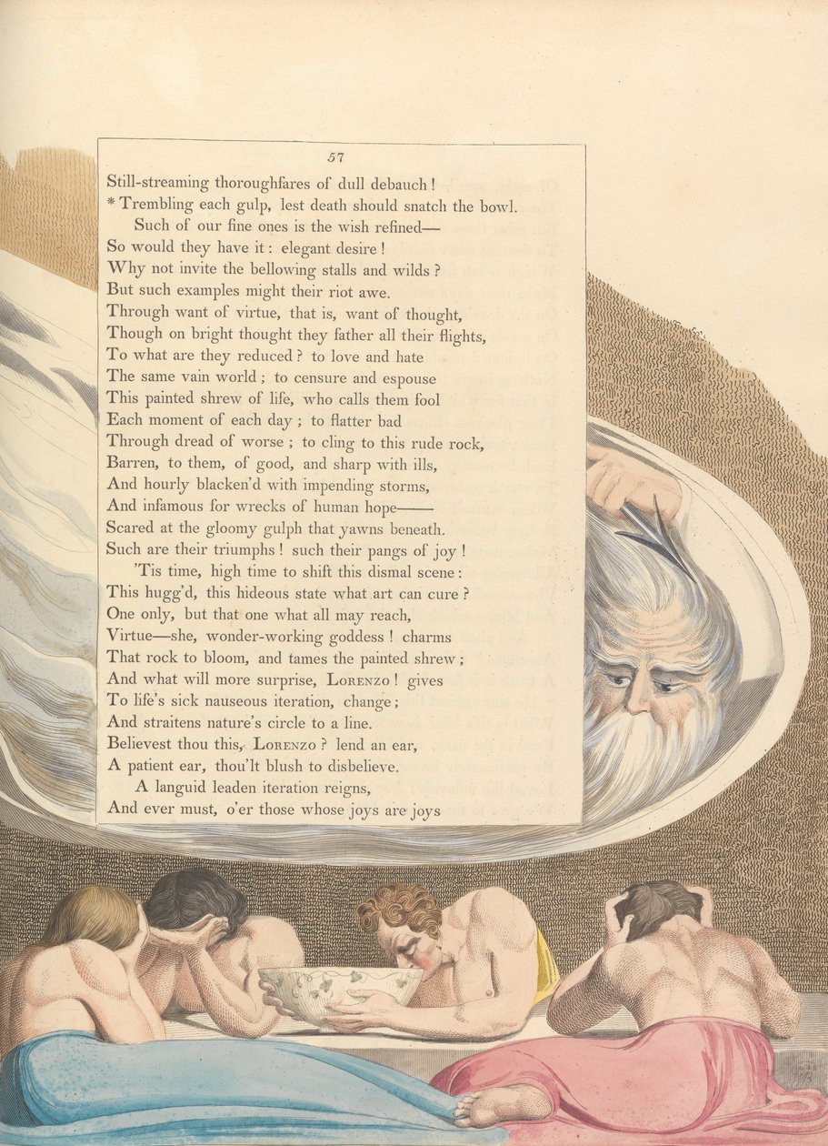 Pensamentos da Noite dos Jovens, Página 57, de William Blake