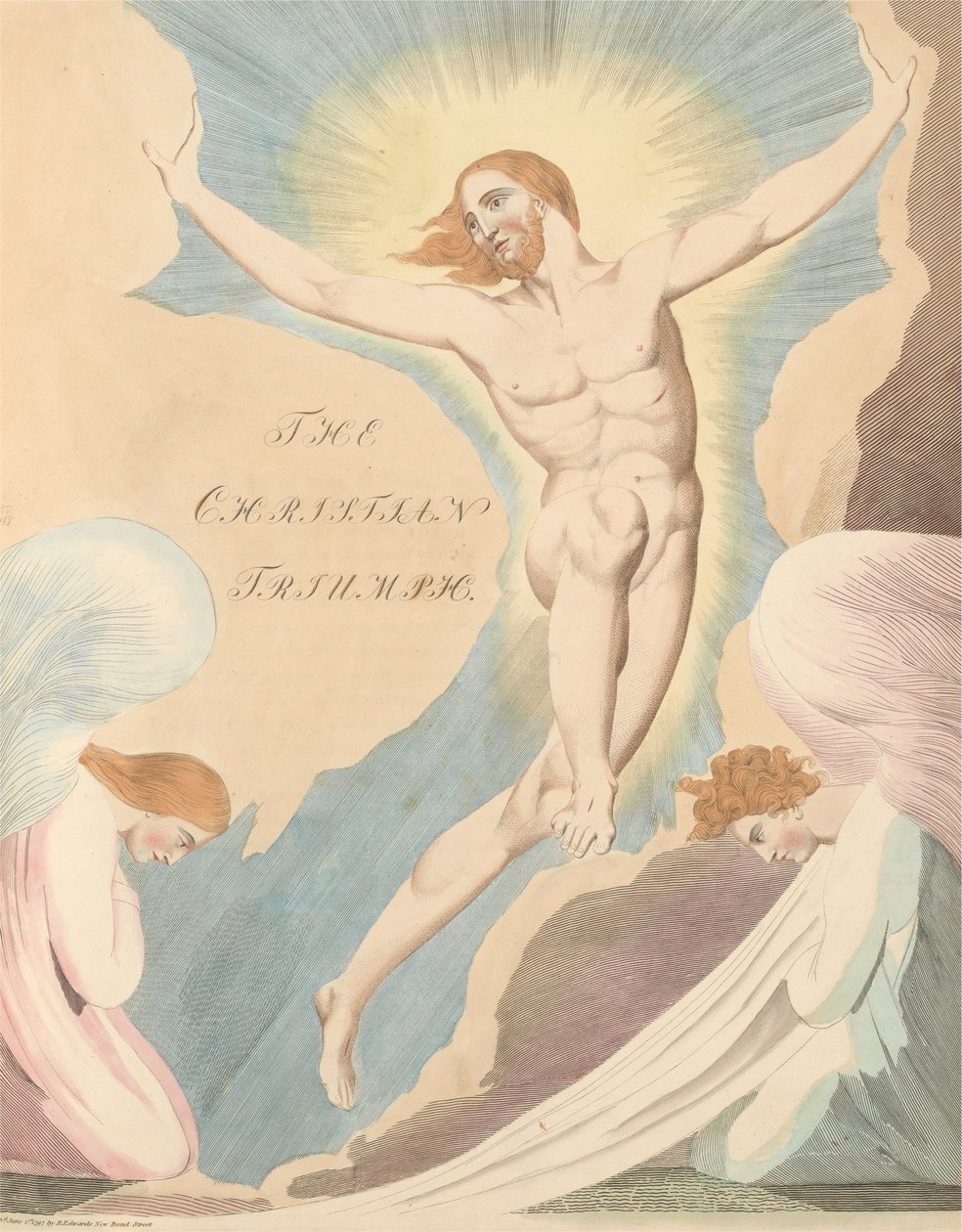 Pensamentos da noite dos jovens, página 65, noite o quarto, o triunfo cristão. de William Blake