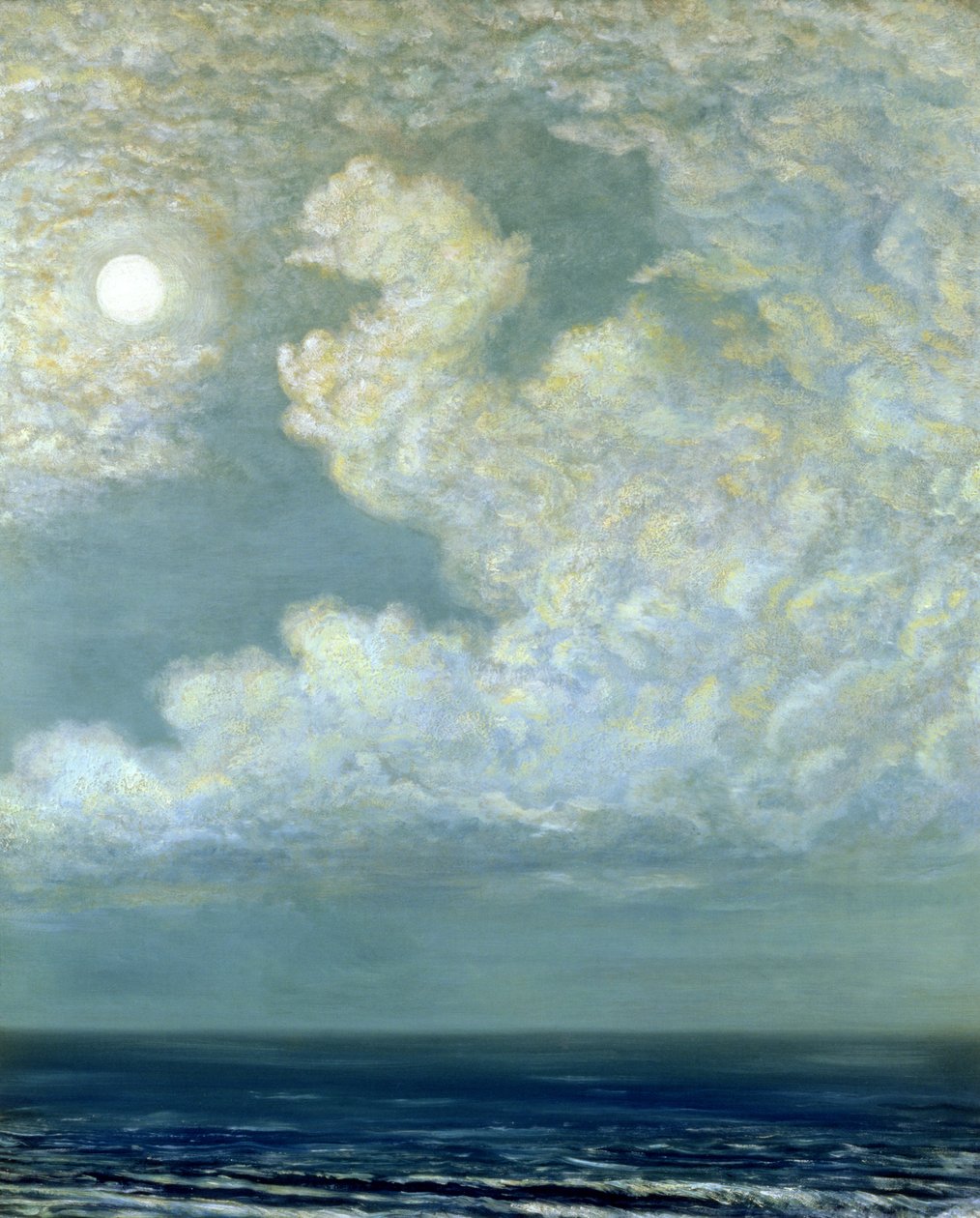 Mar e nuvens de William Blake Richmond