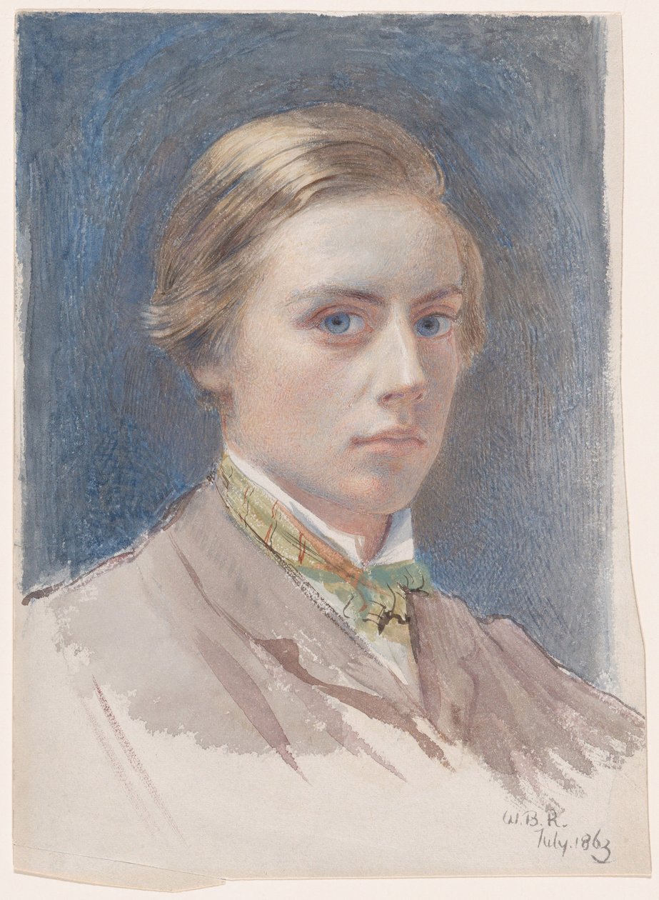 Auto-retrato, 21 anos, 1863 de William Blake Richmond