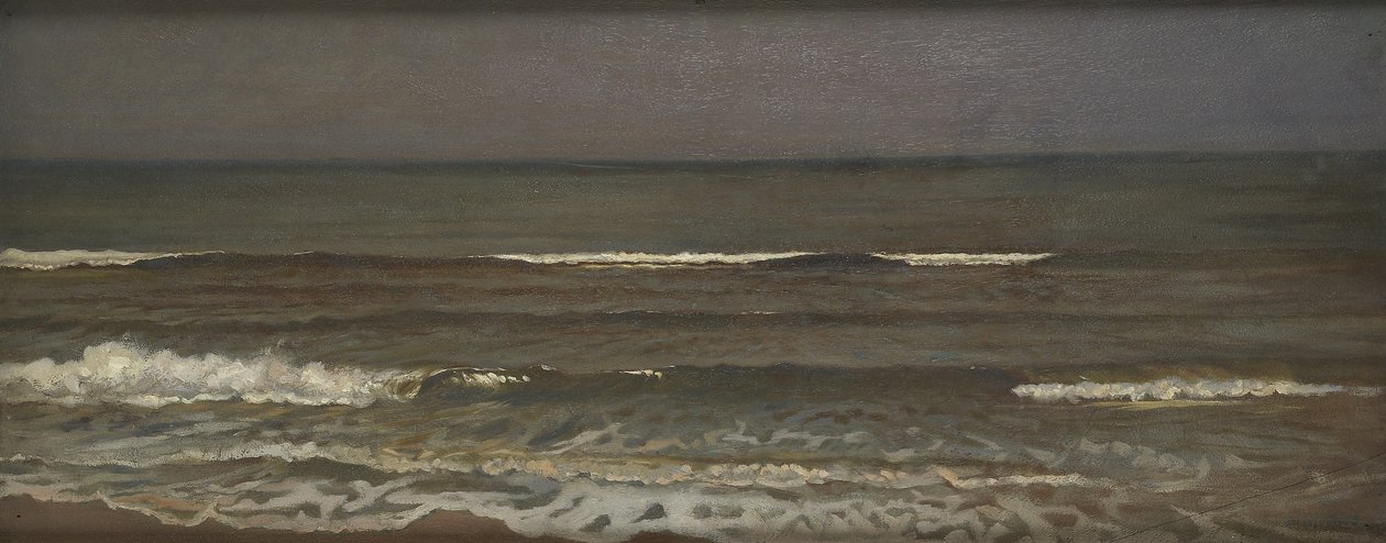 O mar, Bocca d&39;Arno, durante ou após 1868 de William Blake Richmond