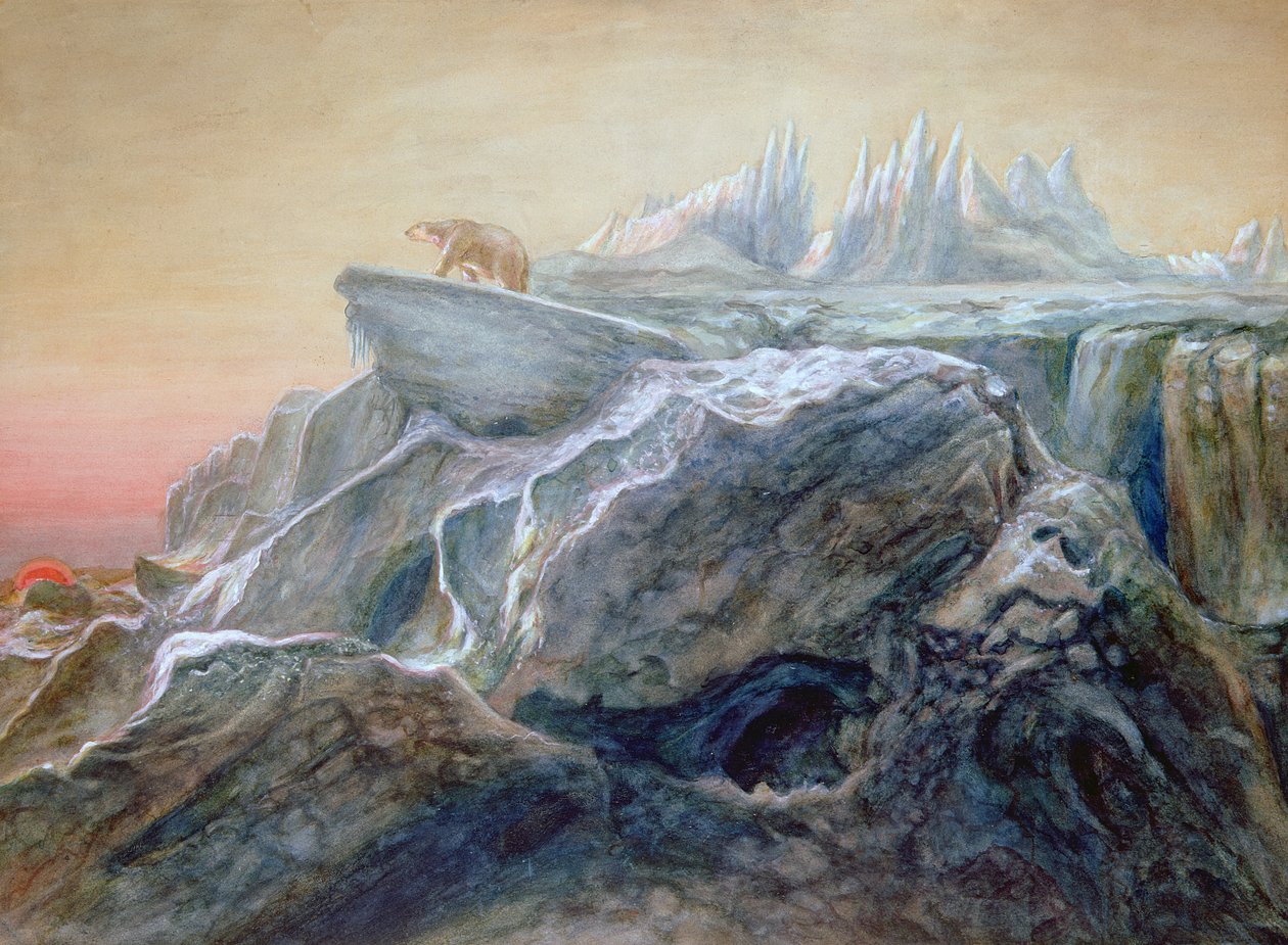 Urso Polar em um Iceberg de William Bradford