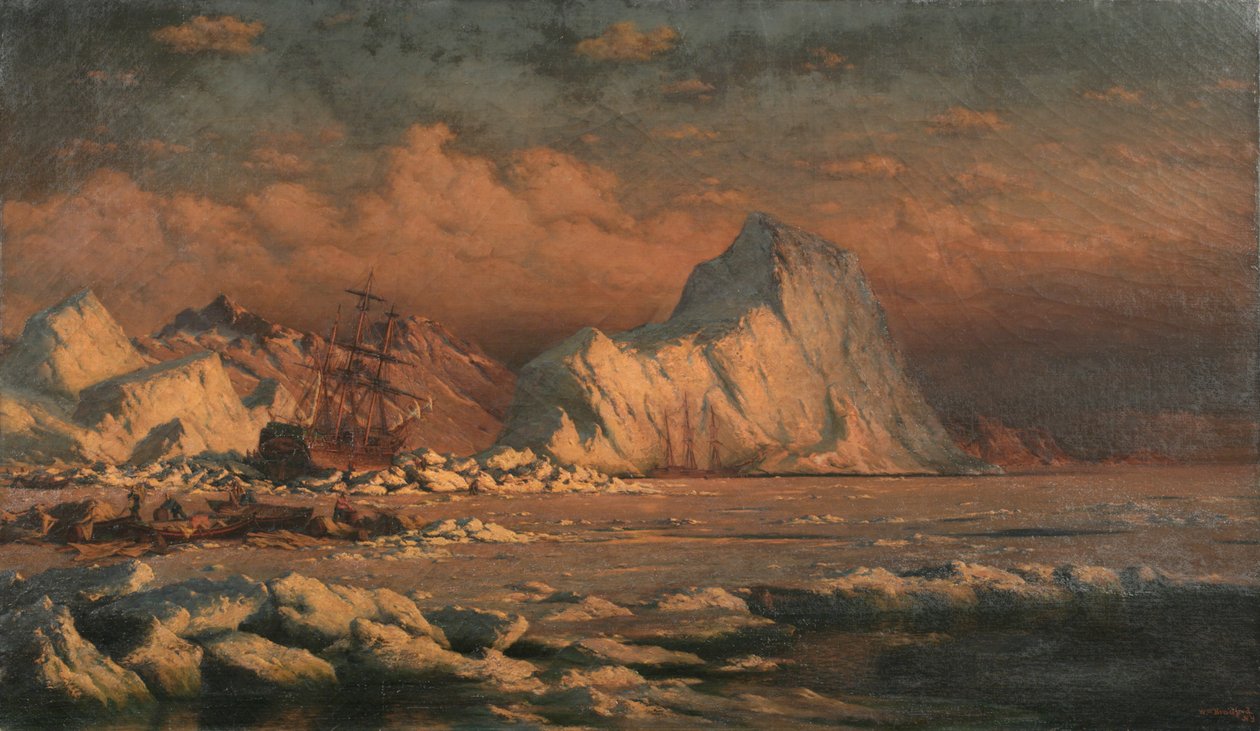 Verão na terra do sol da meia-noite, 1880 de William Bradford
