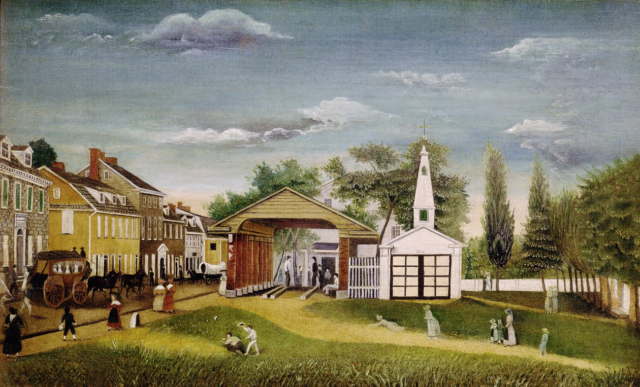 Mercado, quadrado, germantown, pensilvânia de William Britton