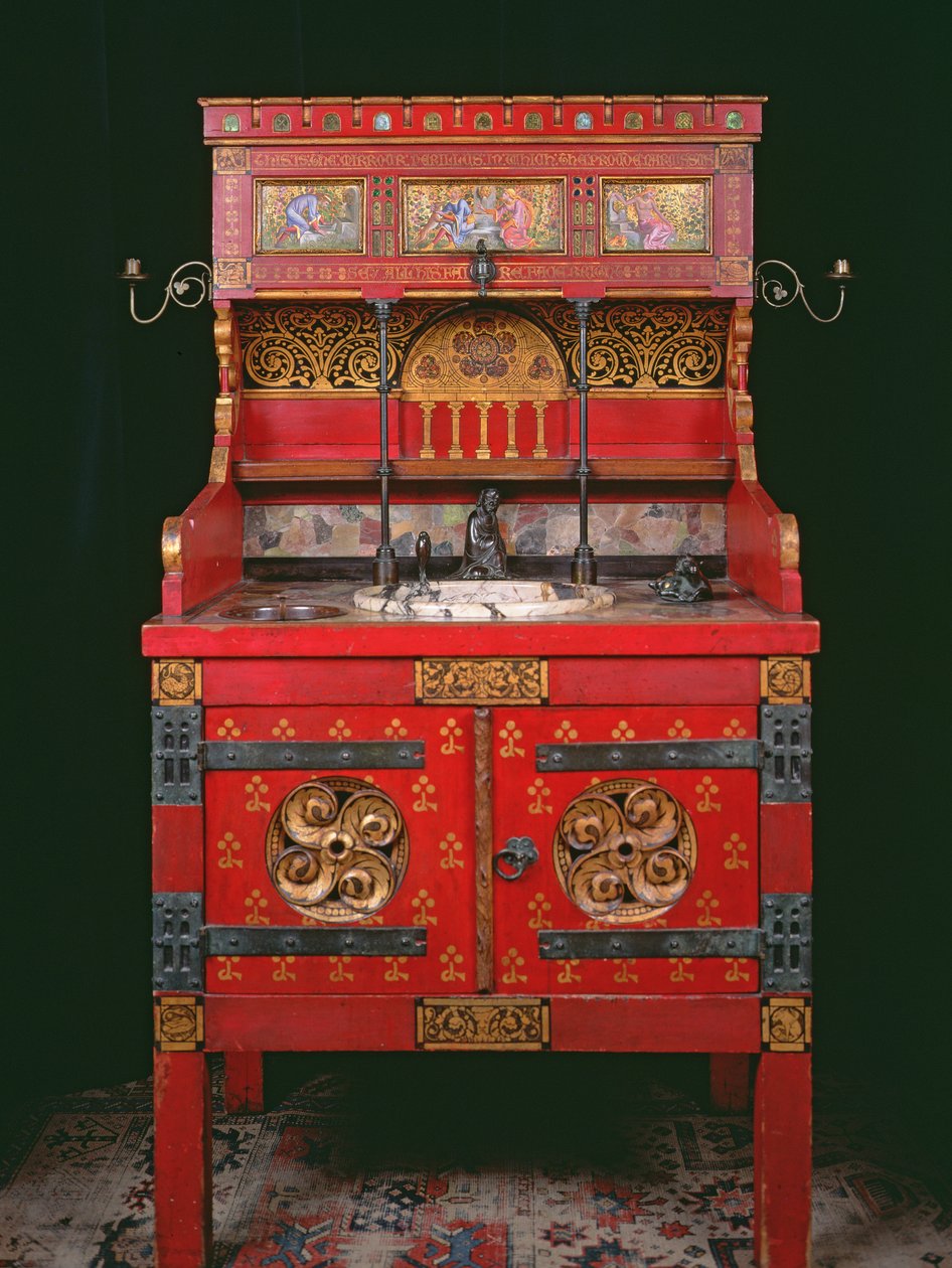 &39;Narcissus&39; Washstand, 1865-67 (mídia mista) de William Burges