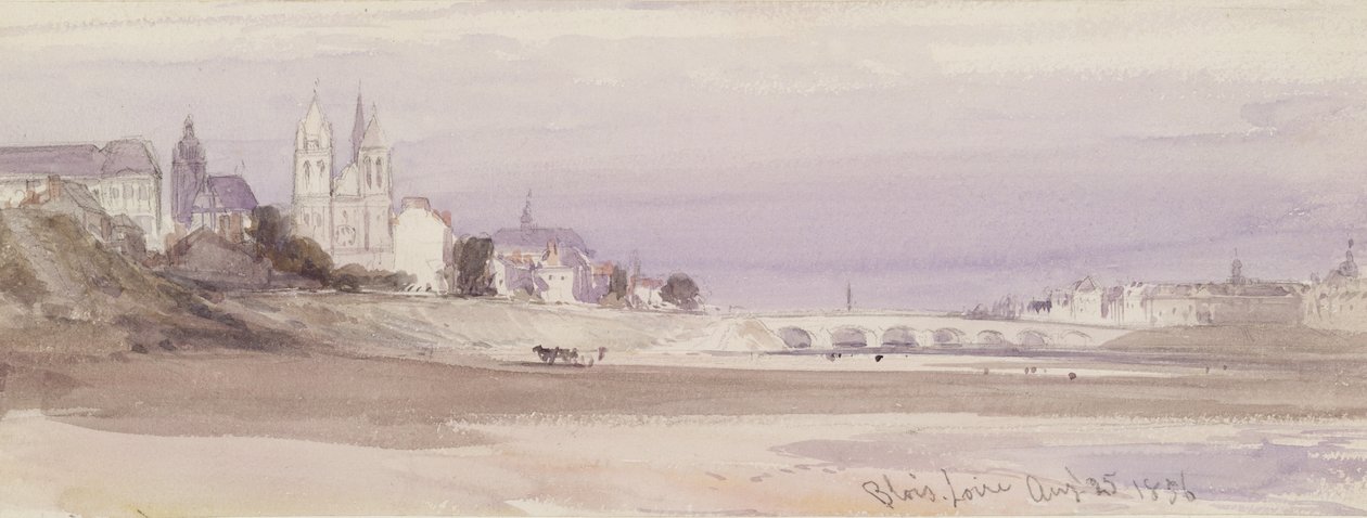 Blois no Loire, 1856 de William Callow