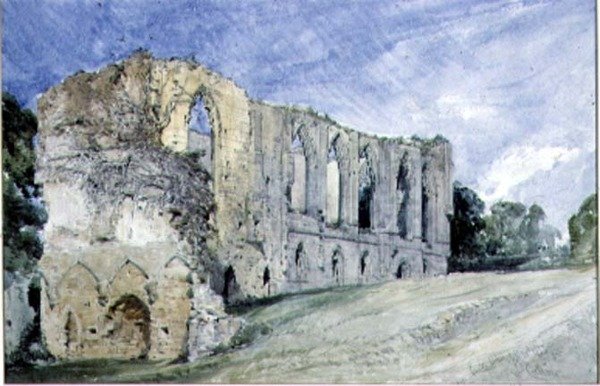 Abadia de Easby, Yorkshire de William Callow