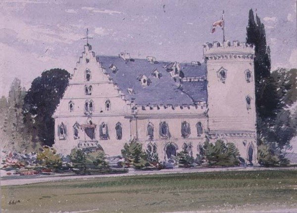 Lembranças de Rosenau, o local de nascimento de SAR O Príncipe Consorte, Marido da Rainha Vitória de William Callow
