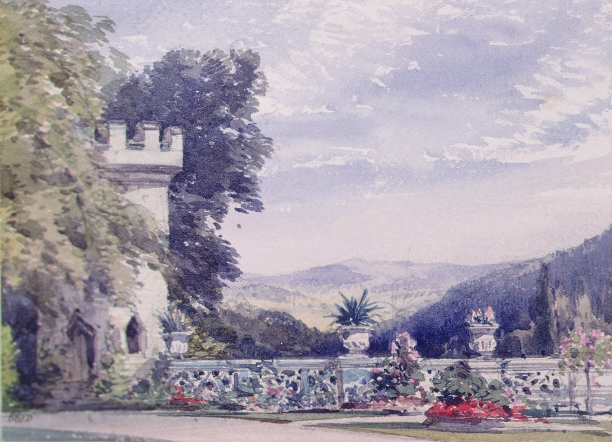 Lembranças de Rosenau, o local de nascimento de SAR O Príncipe Consorte, Marido da Rainha Vitória de William Callow