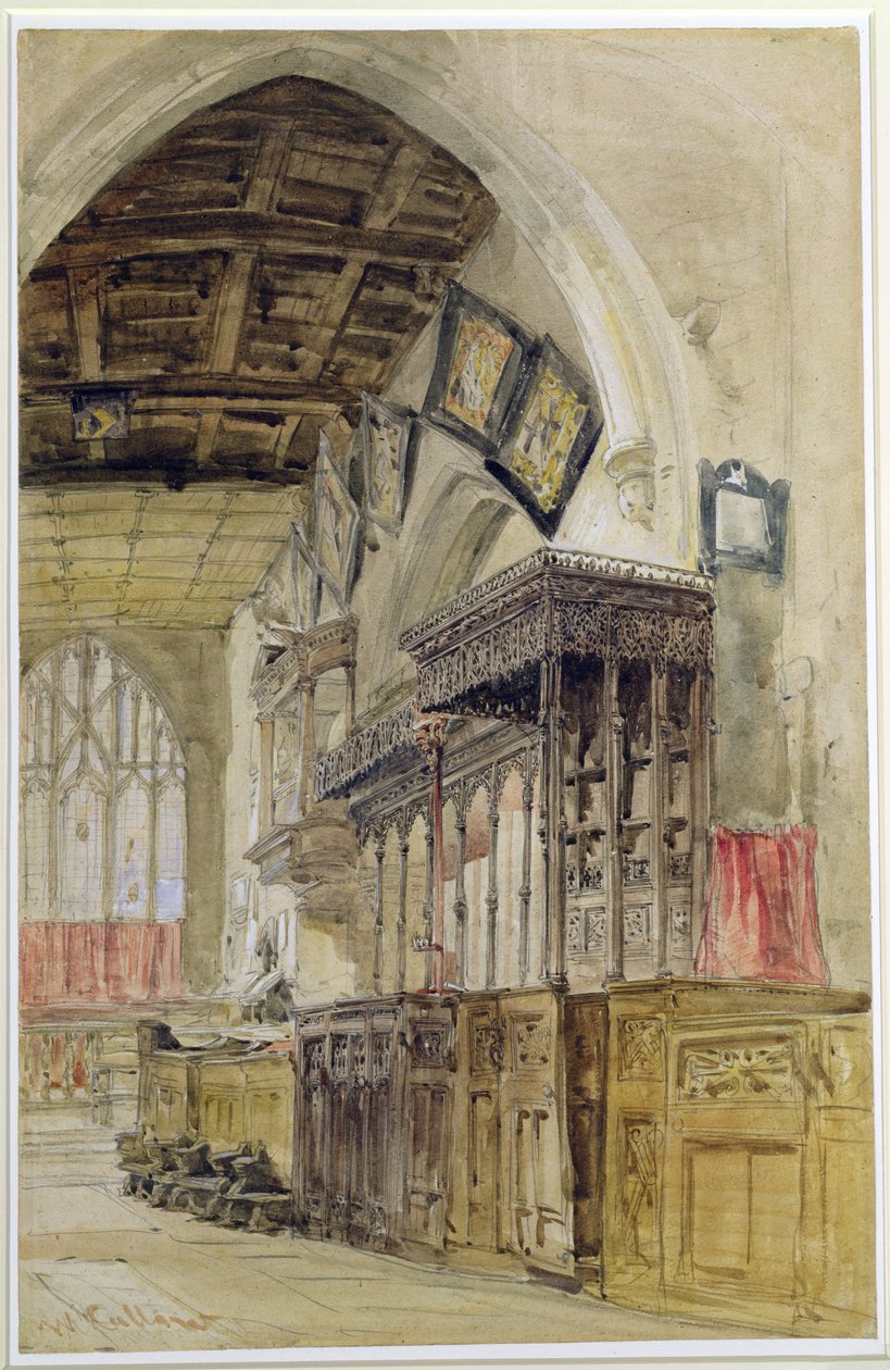 Igreja de Santa Maria, Richmond de William Callow