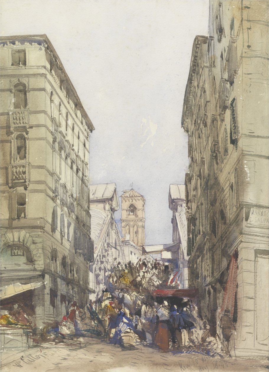 O Rialto, agosto de 1846 de William Callow