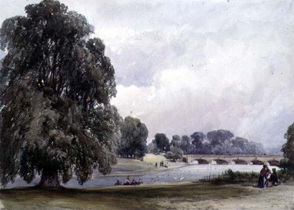 A Serpentina, Kensington Gardens de William Callow