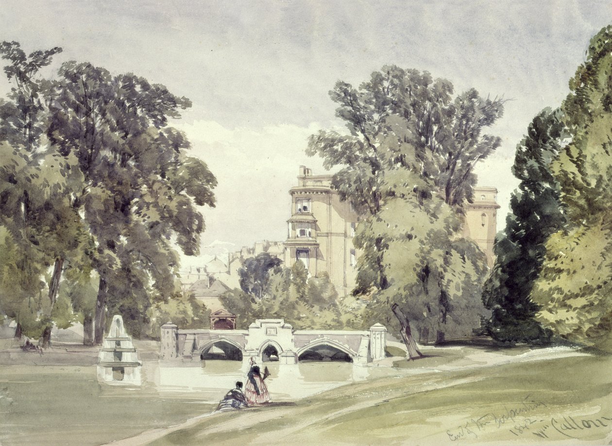 West End da Serpentina, Kensington Gardens de William Callow