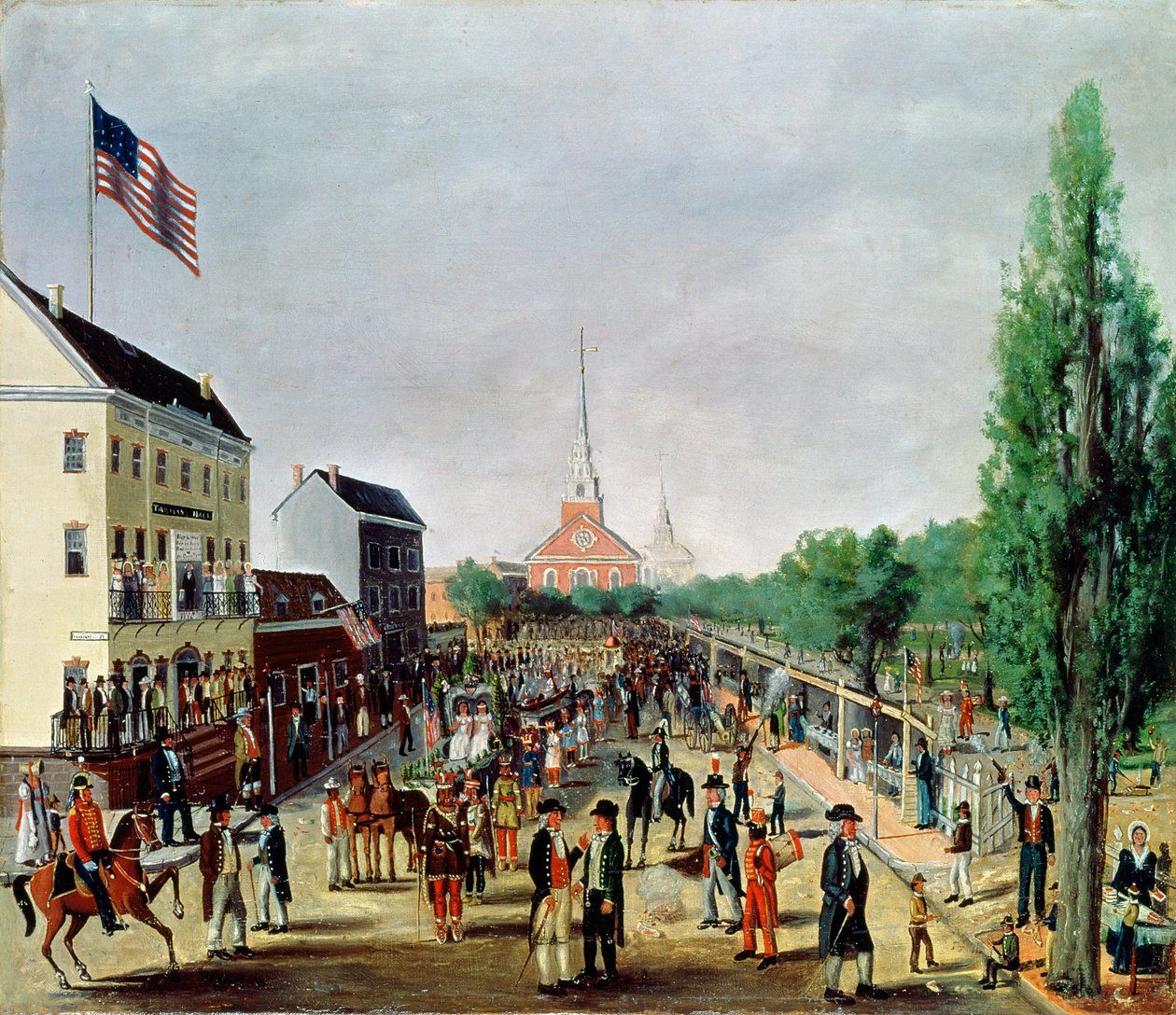 Tammany Society Celebrando o 4 de julho de 1812, 1869 de William Chappel