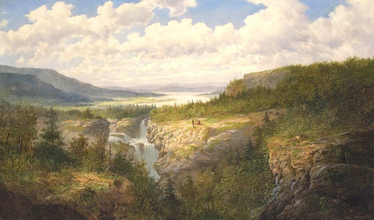 Quedas de Tamahaka, Cherokee County, Carolina do Norte de William Charles Anthony Frerichs