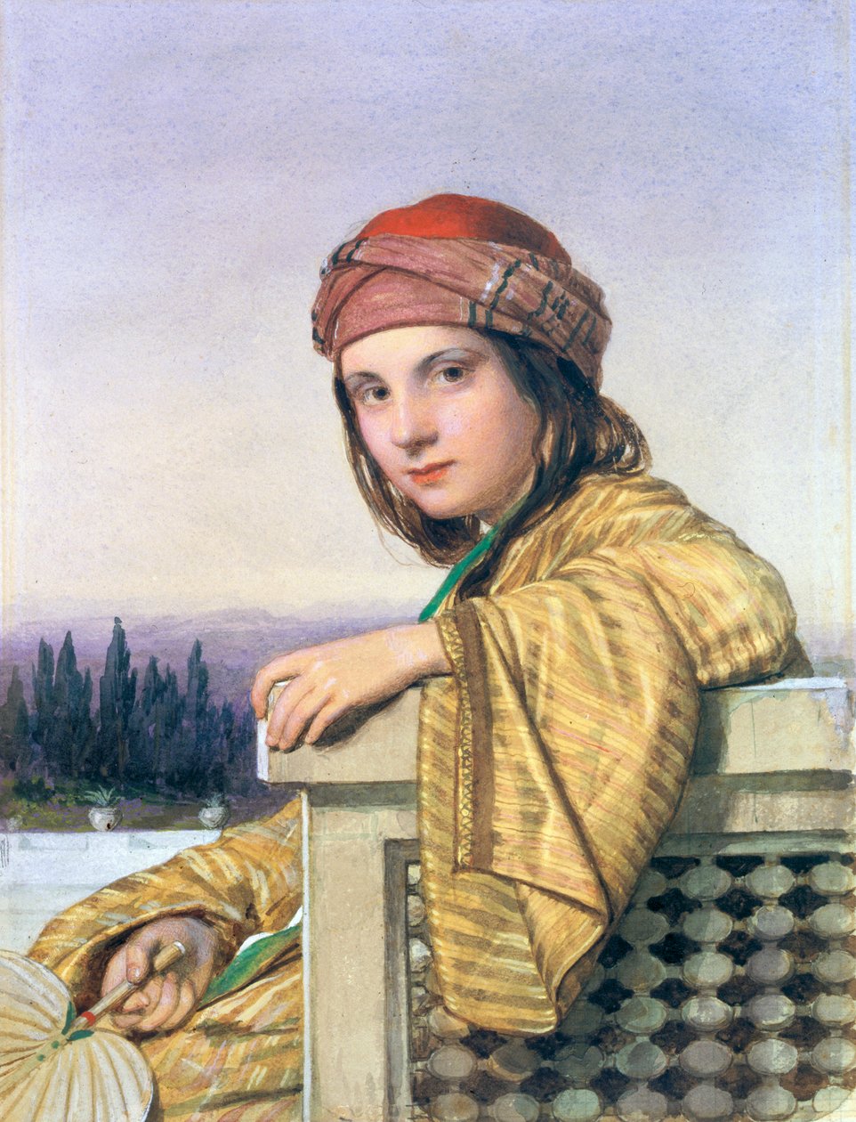 Retrato de uma menina turca, 1864 de William Dobson